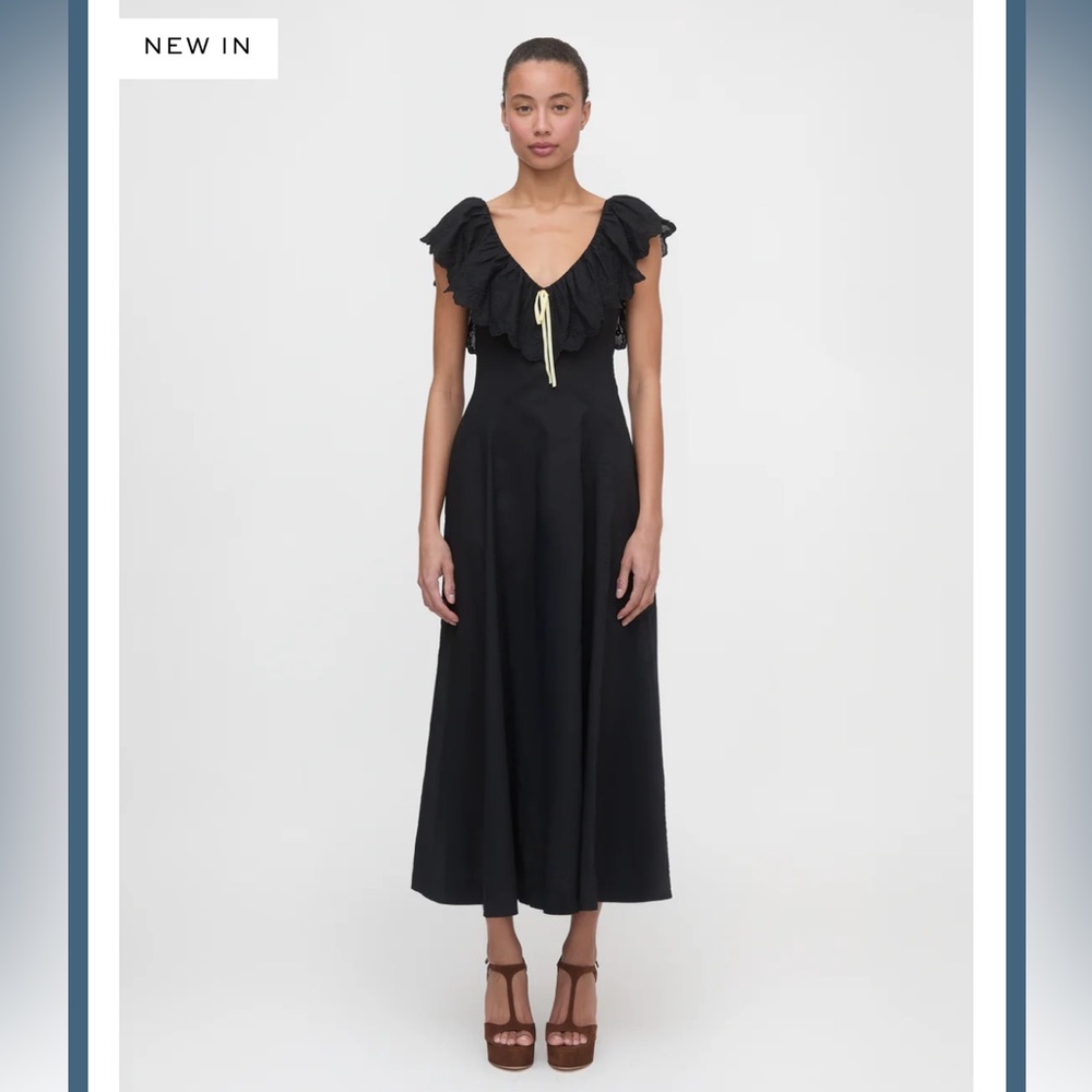 Hill House Home The Milani Dress in Black Size Large - Picture 4 of 6